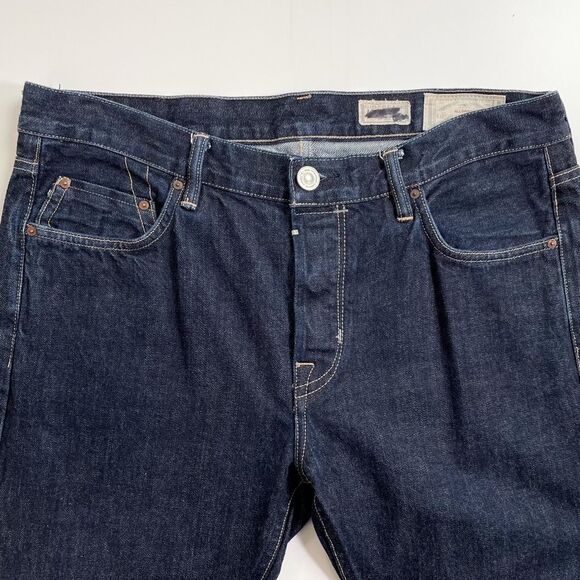 AllSaints Cigarette Jean Skinny Fit Button Fly Dry Rinse Blue 32 - Picture 3 of 7